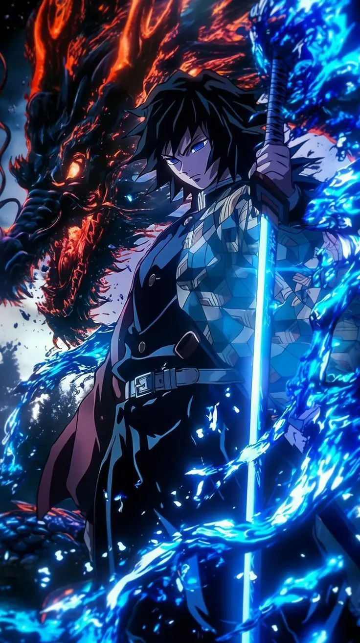 Wallpaper anime keren dari Giyuu gess #xyzabc #fyp #wallpaperanime #kimetsunoyaiba #giyuutomioka 