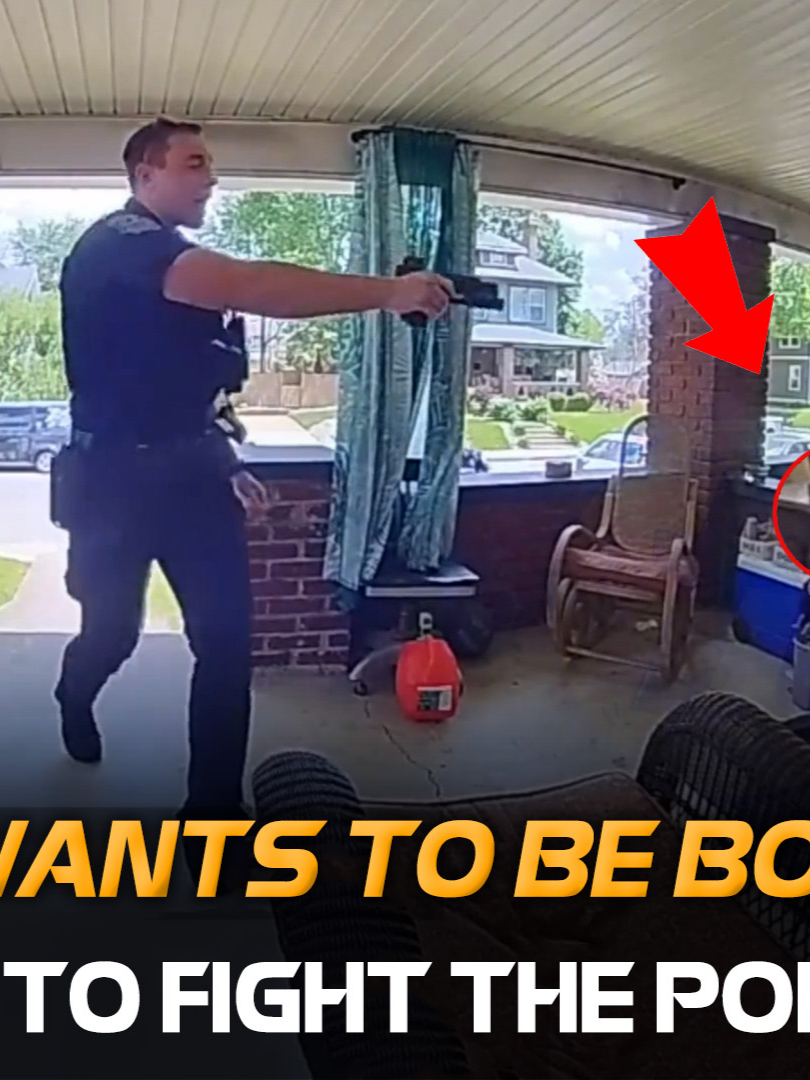 Young Man Takes Gun to Confront Police Because He Wants to Become a Boss #policeman #cops