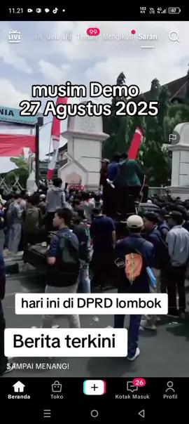 demo lagi di depan gedung DPRD lombok #Demo27agustusdidepangedungdprdlombok #DPR #mahasiswa #anakbangsa #fypシviral 