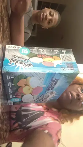 Trying the new sorbet ice cream desserts.