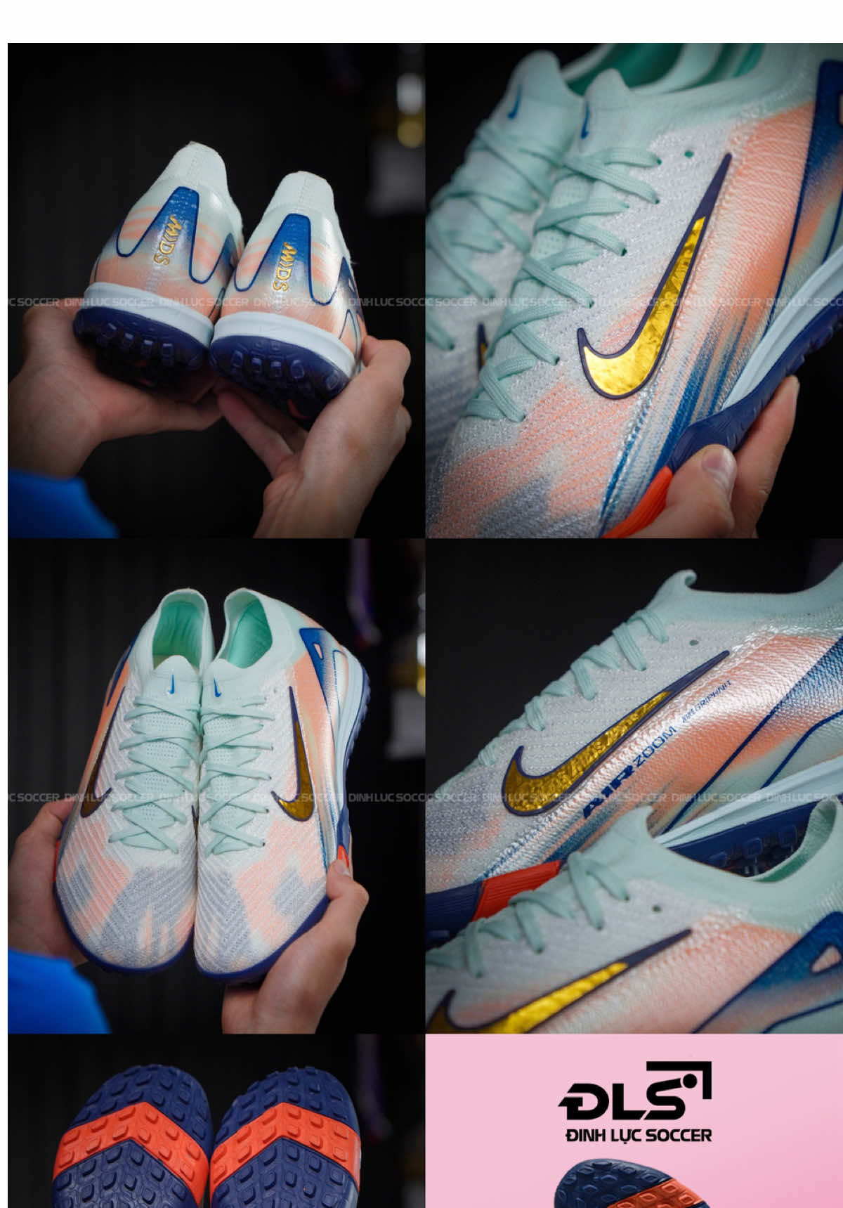 🔥 Nike Mercurial Vapor 16 elite MDS 009 trắng cam đế xanh – thiết kế nổi bật, form ôm chân, màu sắc cuốn hút. Phù hợp đá sân cỏ nhân tạo, giá siêu mềm! ⚽️ Đừng bỏ lỡ mẫu hot này 👟 Link bio @@ĐINH LỰC SOCCER #dinhlucsoccer #giaydabong #xuhuong 