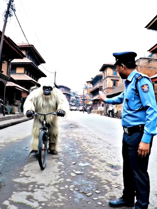 Yeti in Kathmandu. Yeti vs Trafic police. #yetivlogsnepal