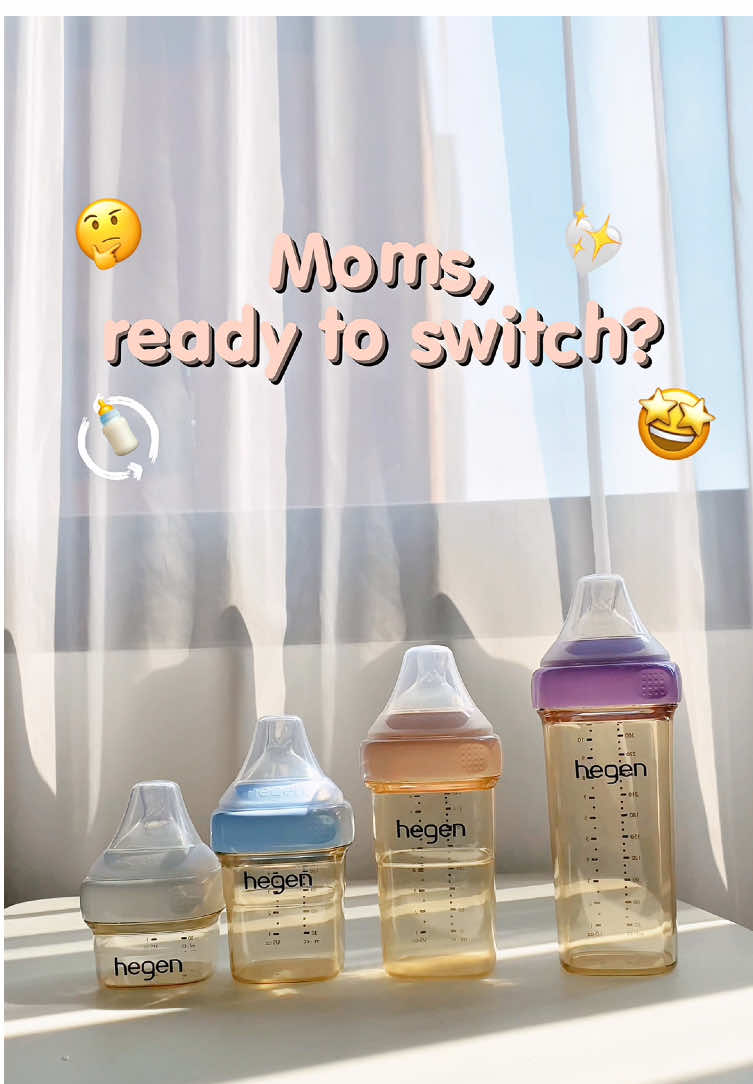 Baby sering bingung puting atau gampang kembung? 🍼 Cobain deh botol susu Hegen 💖 ✔️ Dot pipih mirip direct breastfeeding ✔️ Gak bikin bingung puting ✔️ Anti kolik, bye perut kembung Moms tim Hegen juga? Drop ‘💖’ di komen 👇” #hegenindonesia #hegen #botolsusu #ppsu #antikolik 