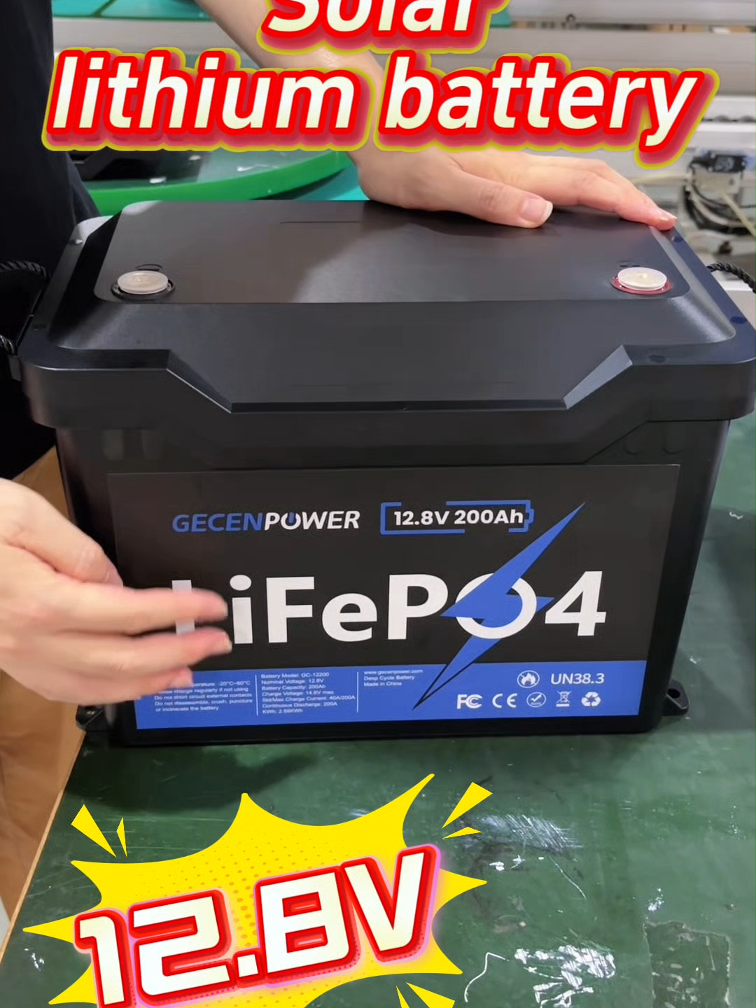 12.8V lithium battery#lithiumionbatteries #Solar #cell #12volt #outdoor