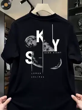 #tshirt #casualversatile #unisexfashion #TikTokFashion #skymoonpatterntshirt