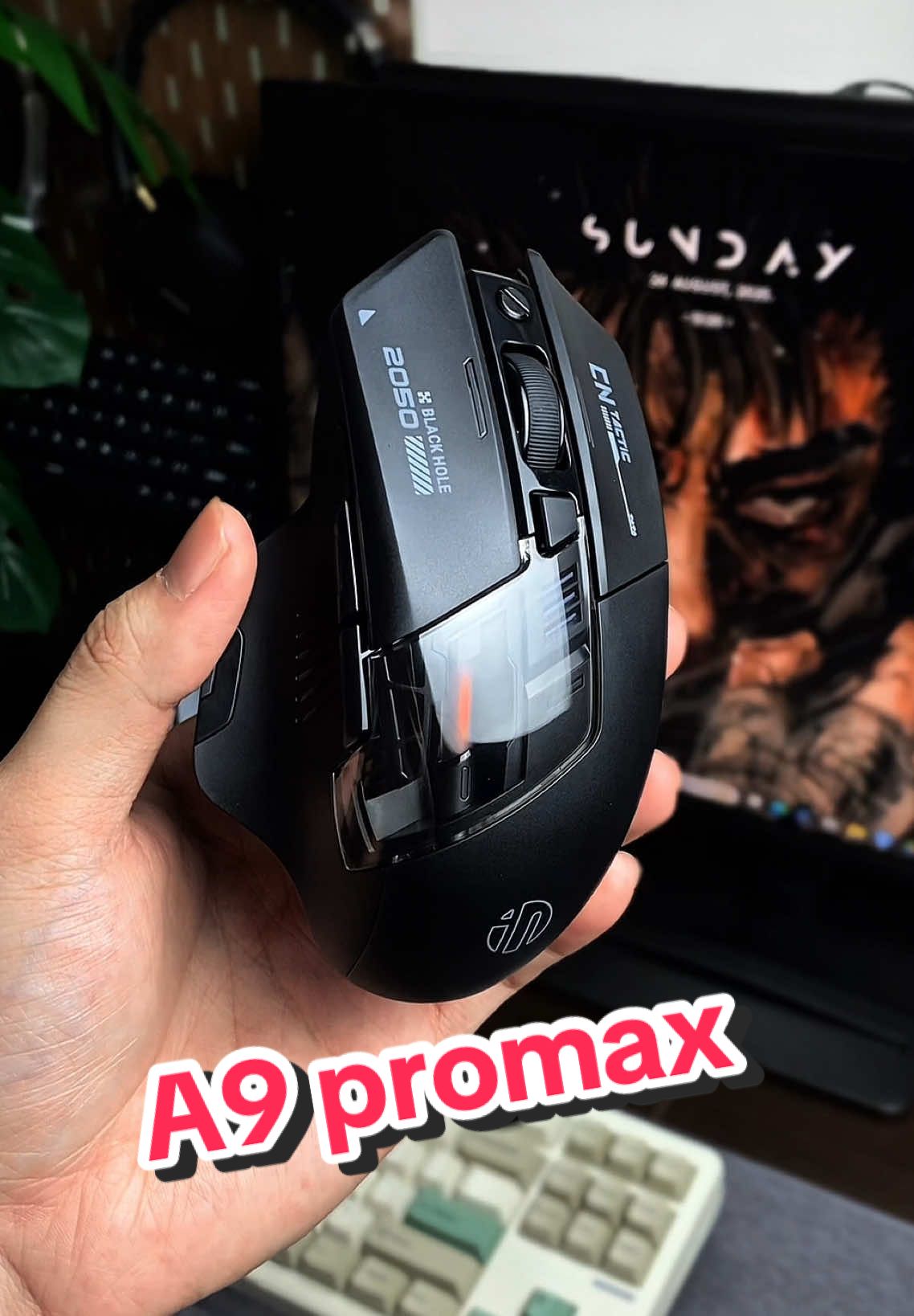 Chuột gaming không dây Inphic A9 promax #chuotgaming #chuotmaytinh #chuotkhongday 