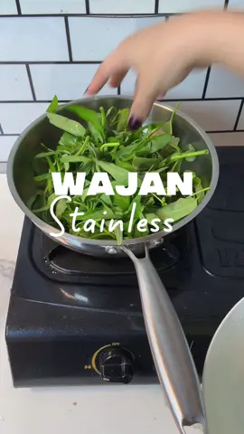 Dah ga perlu pusing lagi sejak pake wajan stainless yg ini #wajanstainless #wajanstainlessteel 