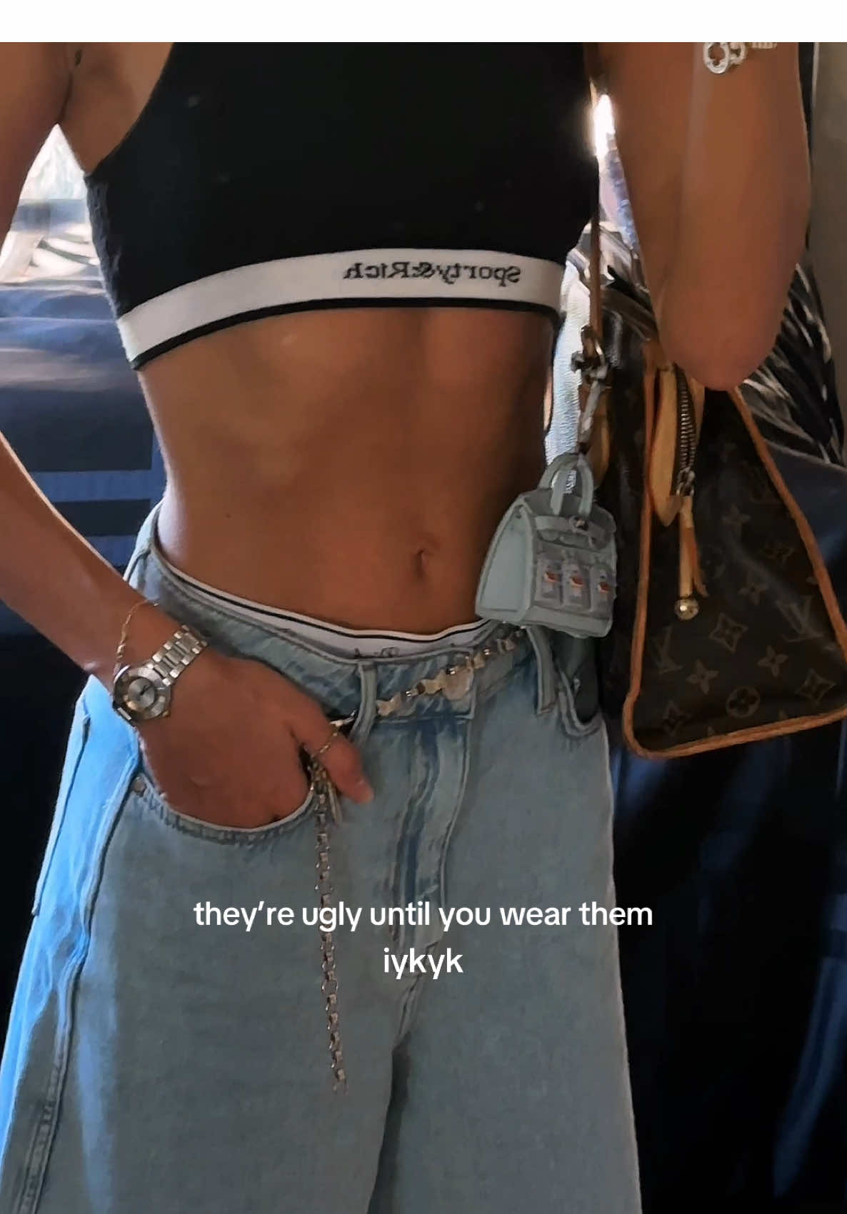 I literally would have never worn jorts until my mom surprised me with them and after trying them on the first time, I see all the hype HAHA #jorts  #summeroutfits #y2kfashion #jortsoutfitsforwomen tank top outfits y2k. creative outfit ideas. masculine fashion. y2k aesthetic outfits. #fypシ゚viral 