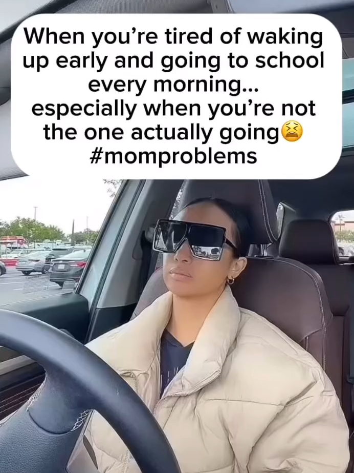 It hasn't even been a month in and I'm already tired! Lol #momlife #kids #real #relatable #school