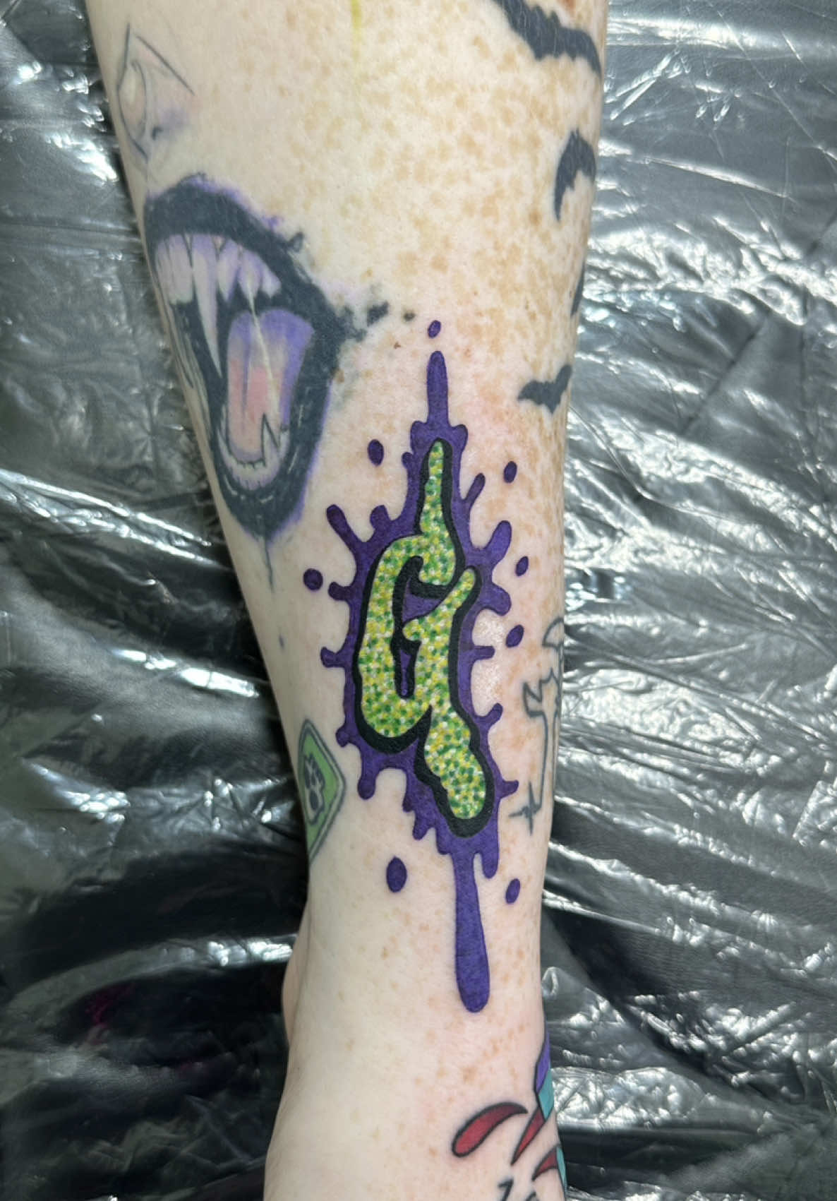 A glitter goosebumps G for the bestie! 🫟 had a ton of fun with this one! 💜