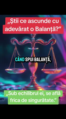 ♎ Latura ascunsă a Balanței – aduce echilibru în lume, dar în interior se luptă cu nesiguranțe și frica de singurătate. 💫 👉 Tu cunoști o Balanță care ascunde asta? #balanta #horoscopesigns #horoscope #astre #horoscopo 