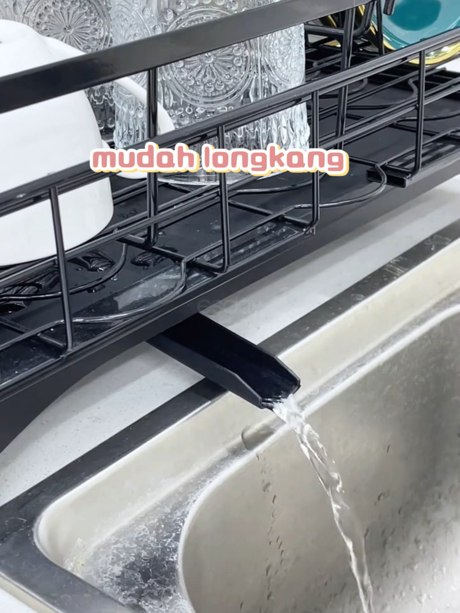 🌟Dapur kecik? ​​Rak mini ni solusi!​​ Muat 20+ pinggan tapi ​​tak makan tempat​​. Jimat ruang, mood masak pun happy!#rakpinggan #kitchenrack #kitchenorganizer #rakdapur #rakpinggansinki #dishdrainer #rakpingganmangkuk #dishdryingrack #fypシ゚
