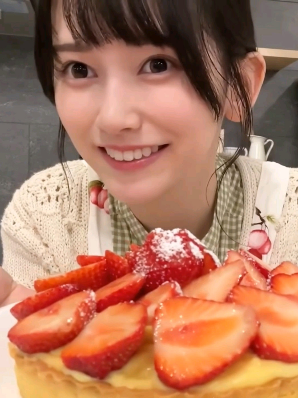 てれぱんの🍓いちごタルト作り ( .ˬ. ) ( ∩ .ˬ. )⊃―♡ﾟ.*･｡🍓🍓🍓◌‬ꯁꯧ 