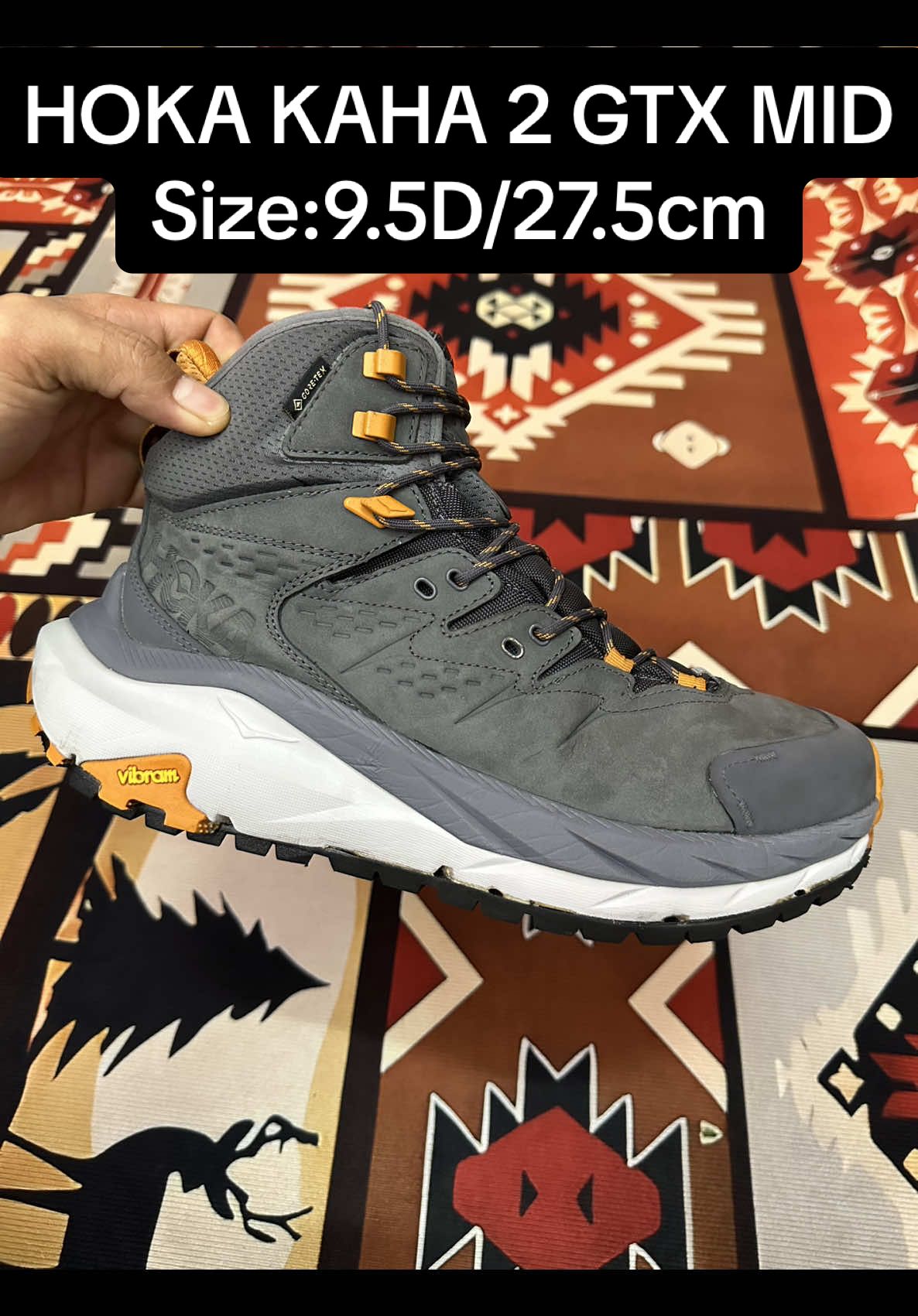 HOKA KAHA 2 GTX MID Size:9.5D/27.5cm  #รองเท้าเดินป่า #รองเท้าวิ่งเทรล #รองเท้า #เดินป่า 