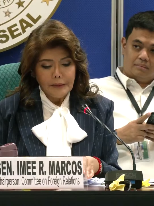 One-China question: Senator Marcos seeks answers over brother's foreign policy    At the end of an hour-and-a-half long hearing on Wednesday, August 27, Senator Imee Marcos goes through incidents that's caused tensions between Manila and Beijing, and the administration's relationship with the joint communique  