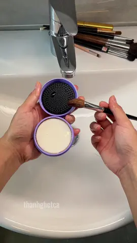 Sáp giặt cọ vacosi #giatcotrangdiem #makeup 