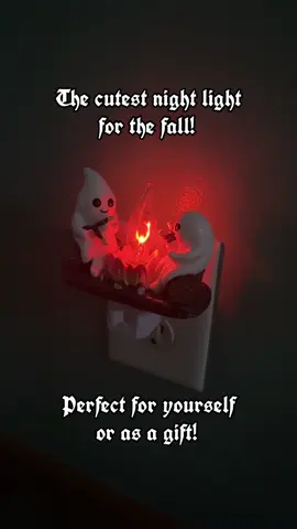 I love my cute ghosts👻 #halloween #ghost #nightlight #campfire #homedecor 