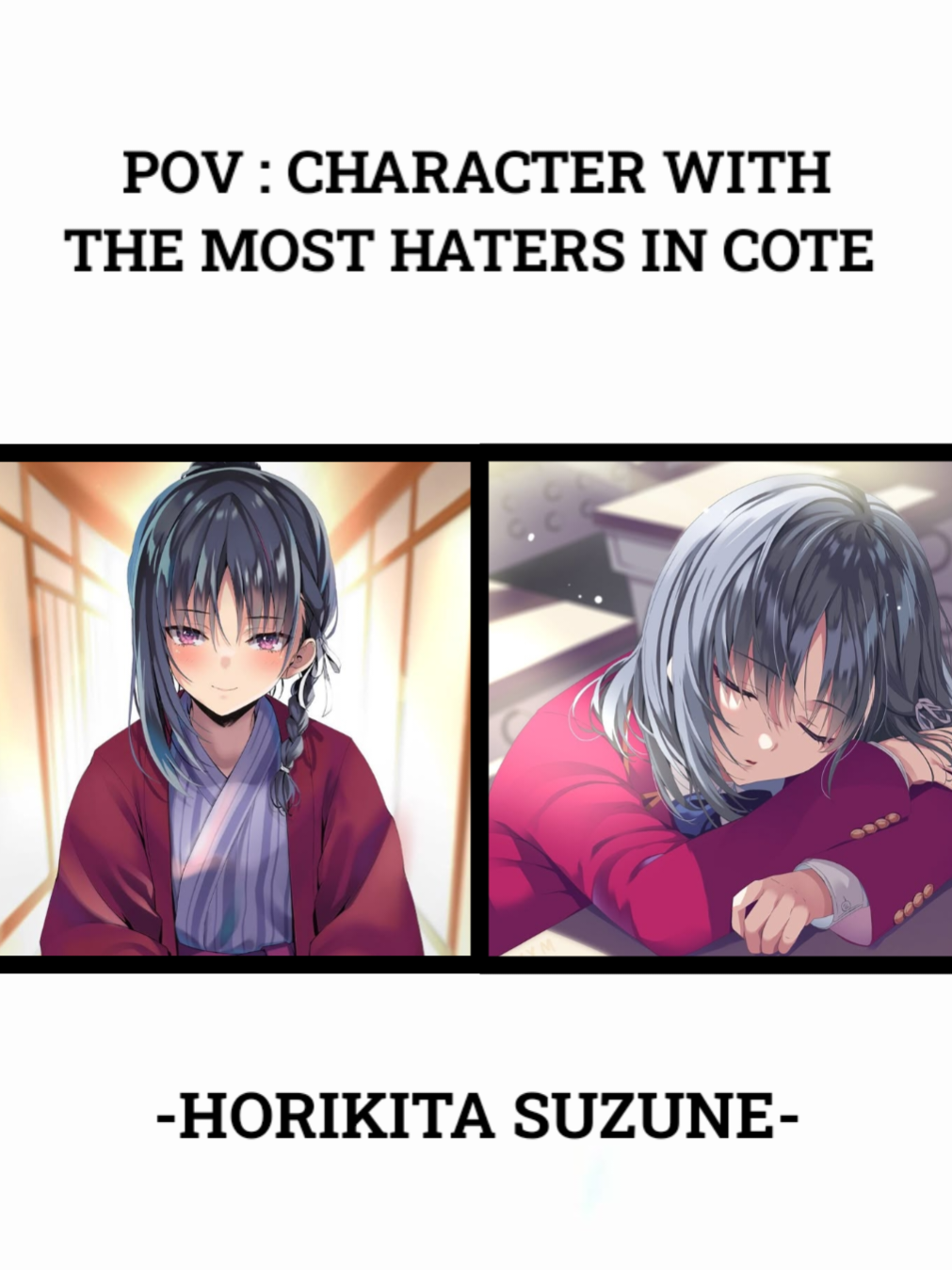 kenapa my istri selalu di benci😵‍💫🫣#anime#animeedit#fyppppppppppppppp#classroomoftheelite#horikitasuzune 