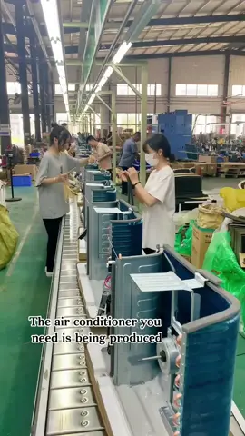 Air conditioner production in progress #airconditioner#airconditioning#electricalappliances#wallsplitairconditioner#hvac 