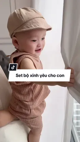 Mua cho con set đồ ưng quá các mẹ ạ. Xinh xỉu mà thoáng mát #setbochocon #setmacnhachobe #mepepssi #review #monebebe 