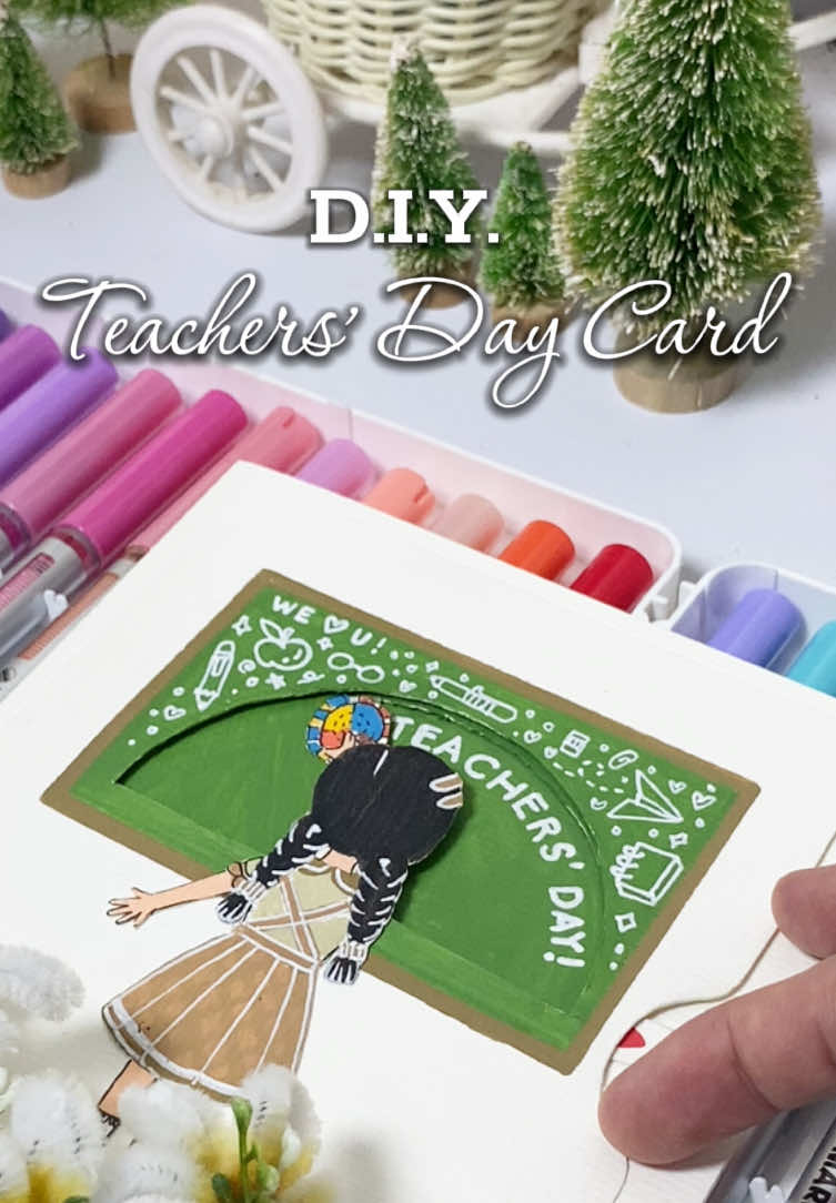 Make Teachers’ Day extra special with this D.I.Y. Teachers’ Day Card! Using Hightune Straight Liquid Acrylic Marker Set from @HIGHTUNE TTOY ! Grab yours while stocks lasts! #acrylicmarker #markers #acrylic #acrylicmarkers #fyp straight liquid acrylic marker straight liquid marker hightune happy teachers day teachers day teachers day card happy teachers day card  diy card diy card ideas diy card letter