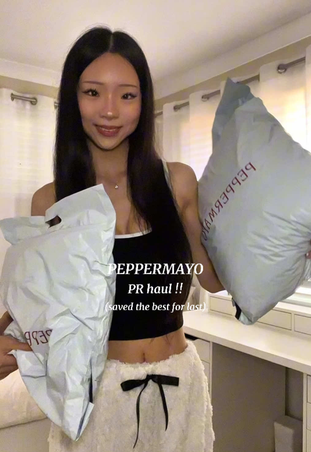 Try-on vids for the last two dresses are already posted 🫶🏻                   Thank you @PEPPERMAYO 😽🤍 #peppermayo #peppermayohaul #prhaul #tryonhaul #microinfluencer 