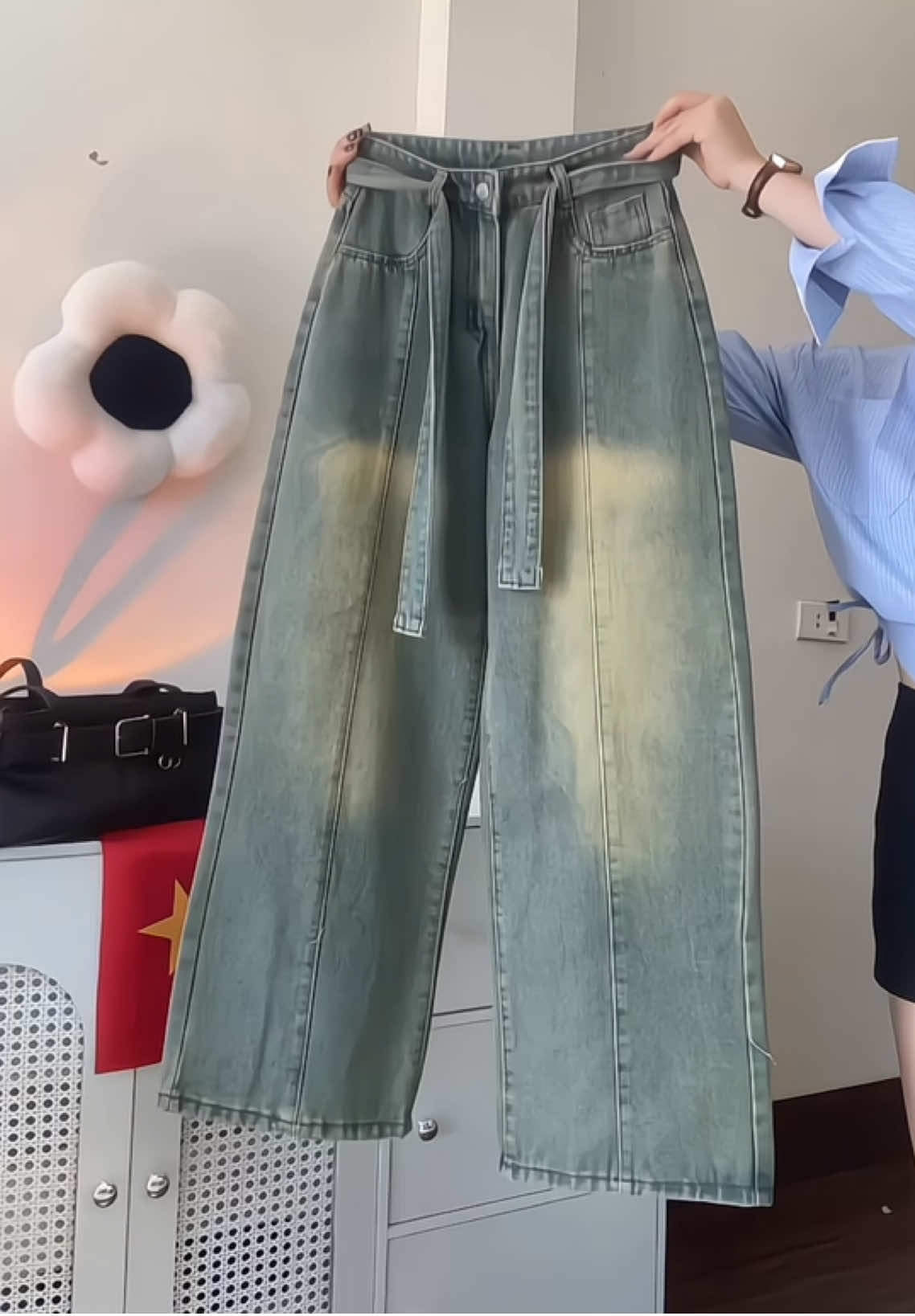 Quần Jean Suông Ống Rộng #xuhuong #thinhhanh #xuhuongtiktok #capcut #quanjean 