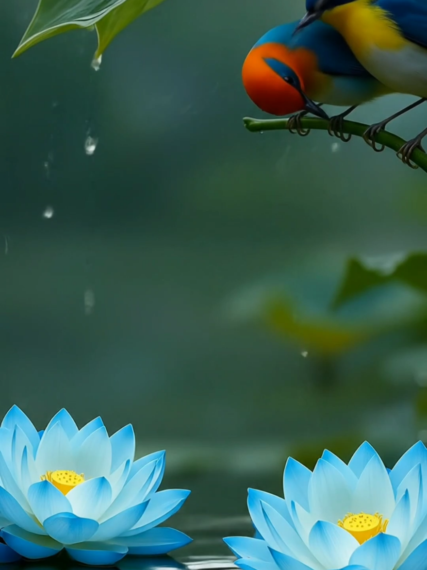 burung dan alam keindahan 🐦🌸 #ai #fyp 