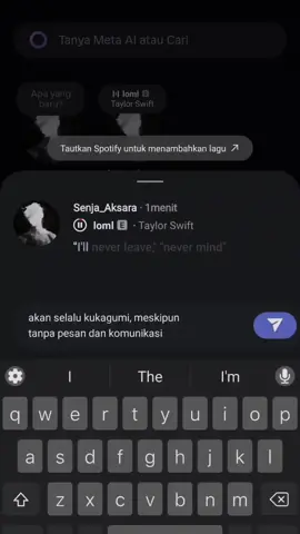 tanpa komunikasi pun aku akan tetap mengagumimu #xyzbca #fyp #loml #taylorswift #song 