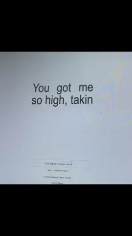 I know you ain’t a drug, but you get me so high. #dojacat #lyric #brat #sohigh #typing 