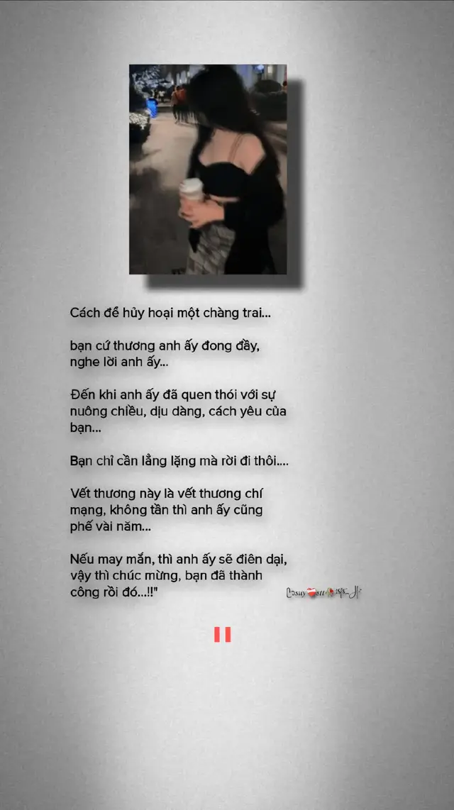 cứ yêu thương anh ấy đong đầy, rồi im lặng và rời đi. #tamtrang #tinhyeu #story 