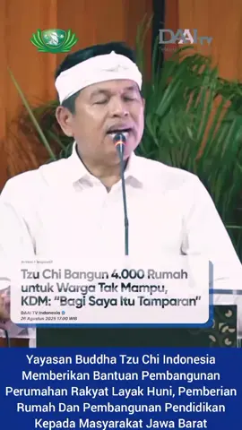 Yayasan Buddha Tzu Chi Indonesia Memberikan Bantuan Pembangunan Perumahan Rakyat Layak Huni, Pemberian Rumah Dan Pembangunan Pendidikan Kepada Masyarakat Jawa Barat