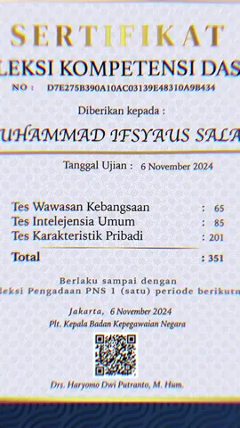 Skor 351 Wani Tampil 🫵🏻 #fyp #cpns #cpns2024 