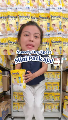 Stok popok hemat = dompet aman! Sweety Dry X-Pert Mini Pack hemat banget buat stok harian si kecil. Tersedia di warung dan grosir terdekat💛 Yuk, buruan check out sekarang biar ga kehabisan! 🛒 #TenangAdaSweety #CumaSweetyYangBisa #popokXviral #SweetyXZone