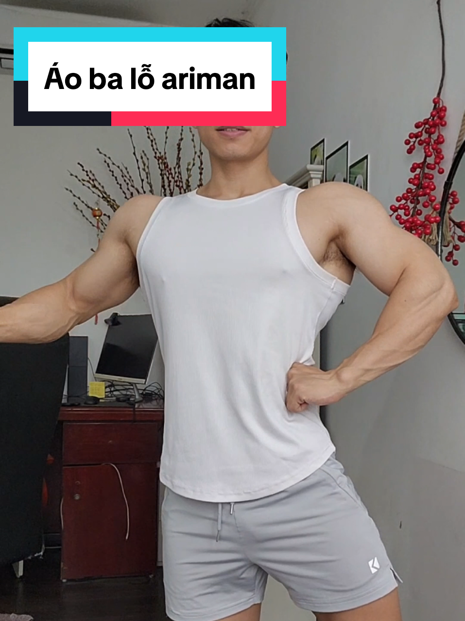 Áo ba lỗ tập gym #tvcgym #gym #aobalo #arisman 