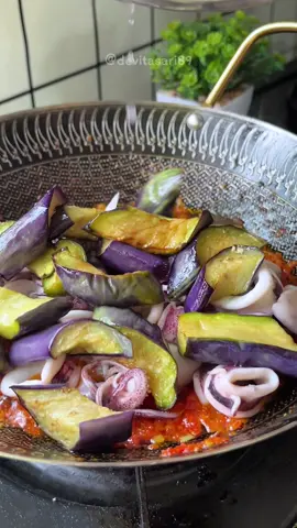 Cumi terong balado  #cumibalado #resepmasakan #serunyaditiktok 