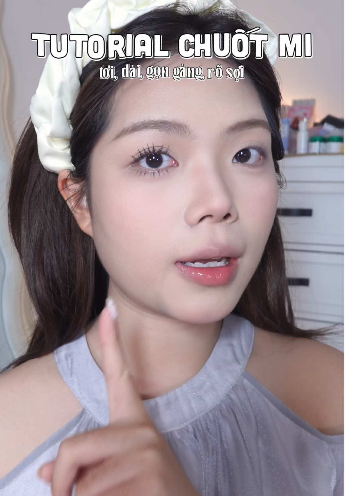 Tutorial cách chuốt mi rõ sợi như mi giả ✨@Kissme VN #makeup #reviewlamdep #mascarakissme #kissme #mascara 