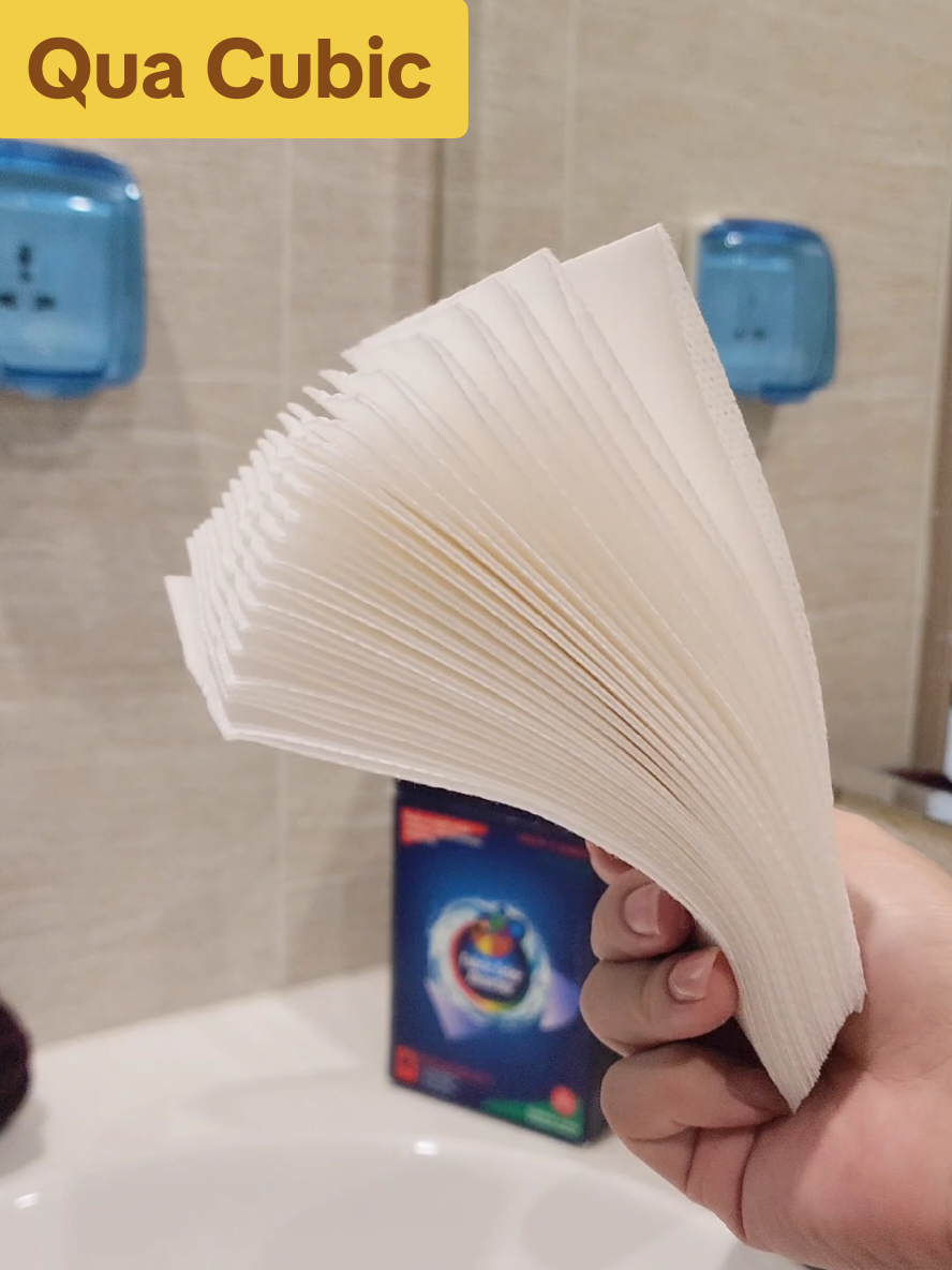 Thả vài tấm vào máy giặt là yên tâm giặt chung quần áo trắng và quần áo màu rồi các bà ơi #giayhutmauquanao #giayhutmau #quacubic #giaythammau #thanhthienmesocbia 