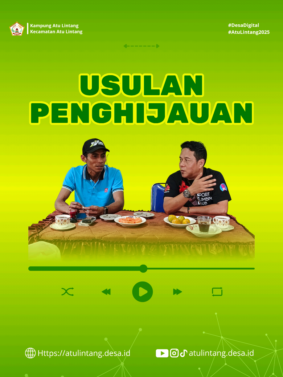 Bayangin kampungmu sejuk, hijau, dan adem... 🌱 Itu yang lagi direncanain di Kampung Atu Lintang bareng DLH Aceh! Yuk dukung penghijauan buat masa depan bumi kita 💚 #PenghijauanAtuLintang #GayoHijau #AcehGoGreen #kampungatulintang #acehtengah 