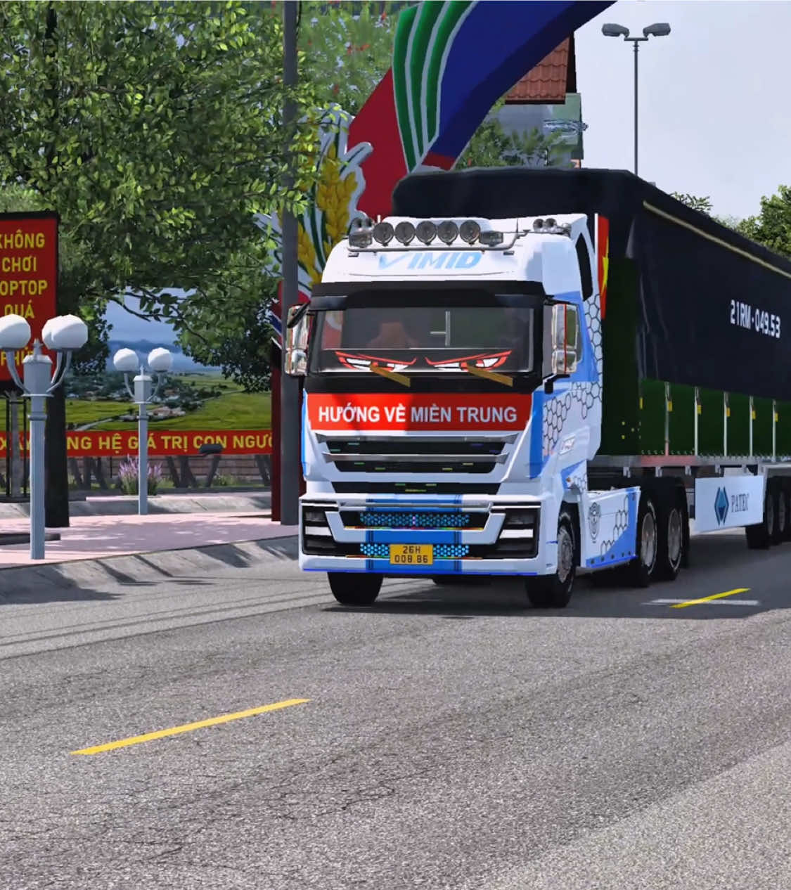 🇻🇳Nhân dân miền Bắc hướng về miền Trung 🇻🇳🇻🇳🇻🇳 #xuhuong #eurotrucksimulator2 #howo #ungho #beuets2 