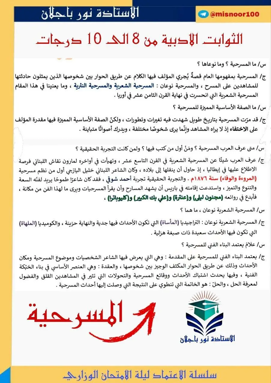 #دورثاني #مرشحات_الصف_السادس_ومهمات #سادسيون_نحو_المجد #نور_باجلان #الادب_العربي 