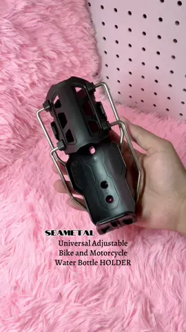 SEAMETAL Universal Bike and Motorcycle Water Bottle Holder Adjustable Handlebar Cup Cage For MTB Road Cycling ADV Motorcycle Durable Shop at Yellow Basket! #motorcyclewaterbottleholder #bottleholder #adjustablebottleholder #motorcyclehandlebarcup 