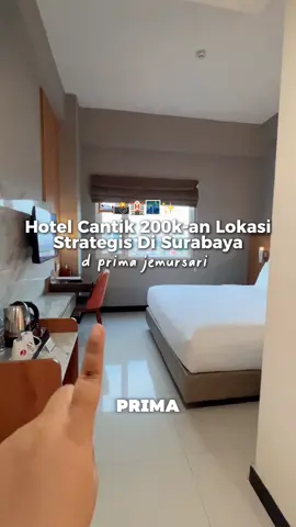 Hotel cantik cuma 200ribuan! Worth it banget buat staycation atau yang sedang bisnis Apalagi kalau bookingnya lewat tiktok jadi lebih hemat 😍 #StaycationAkhirPekan #JelajahAkhirPekan #HealingBarengKeluarga #dprimajemursarihotel #dprimasurabaya 