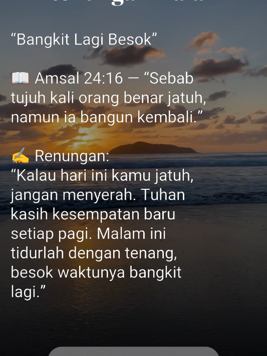 apapun yang terjadi di sepanjang hari ini. tetap katakan Tuhan Yesus baik. #renunganmalam #ayatfirmantuhan #motivasirohani #fyp #christiantiktok 