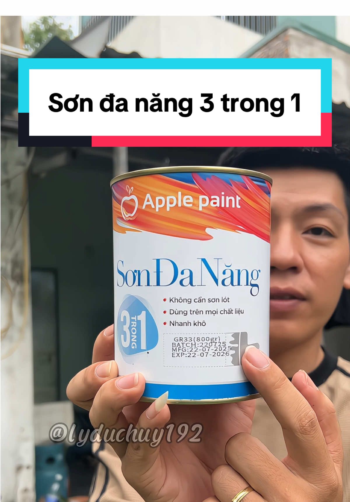 Sơn đa năng 3 trong 1 Appe Paint #sondanang #son3in1 #applepaint #lyduchuy192 #xuhuong 