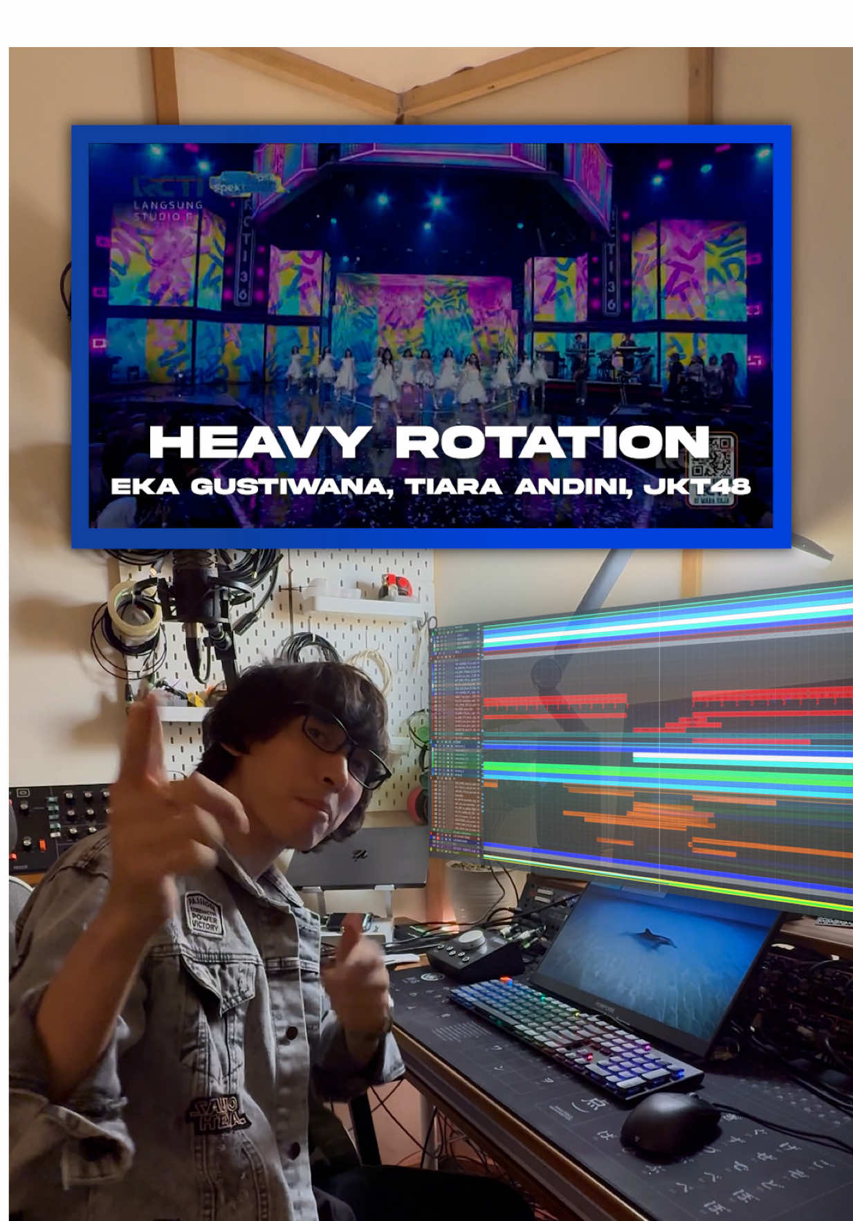 Heavy rotation x dnb 🔥 . HEAVY ROTATION (Dipopulerkan oleh JKT48) Vocal: JKT48 & Tiara Andini Composer: Yoh Yamazaki, Yasushi Akimoto .  Music Arr/Keys: Eka Gustiwana VP Production: Fabian Dharmawan Drums: Tenny Clemenstine Bass: Dudi Prastowo Keys: Ivan Alidiyan Guitar: Billy Yordan Sequencer: Mamang Dhika