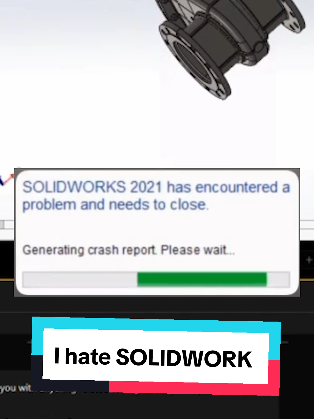 It's a love hate relationship. Now I can automate everything.  #ai #3dprinting #solidworks 