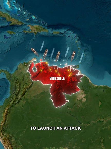 What’s the USA’s Next Move in Venezuela? #usa #venezuela🇻🇪 #map #geography #russia 