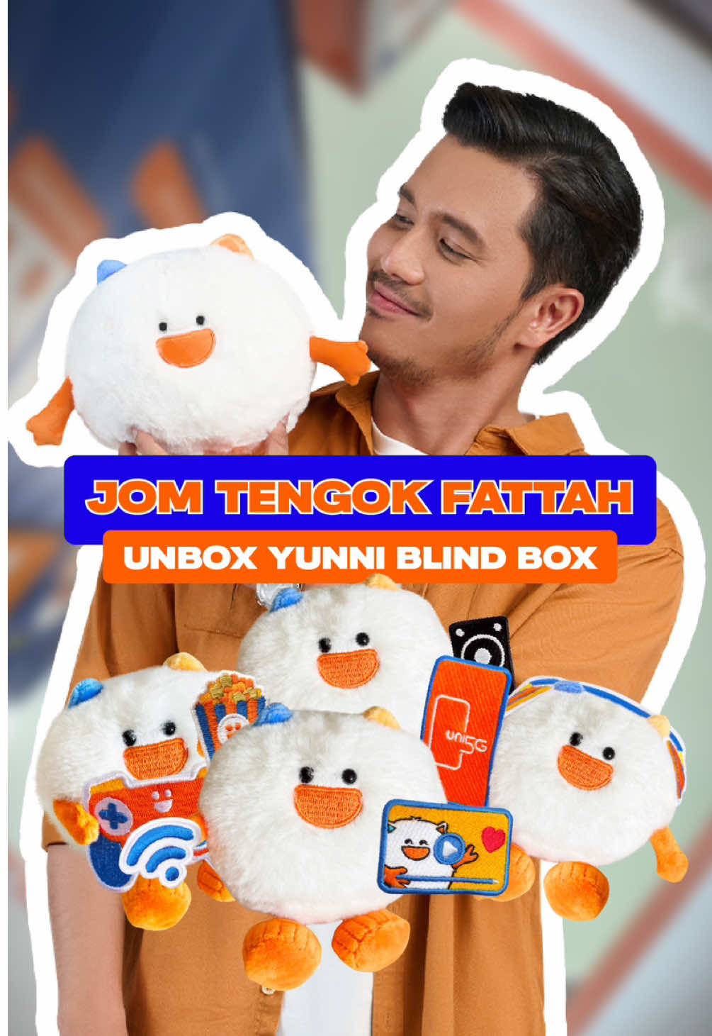Wah, Fattah Amin dah unbox Yunni Blind Box!  Peminat plushie mesti tak nak ketinggalan, kan? Apa lagi, jom dapatkan di bag kuning di bawah. Siapa tahu korang dapat yang limited edition atau matchy-matchy dengan plushie Abang Fattah kita!