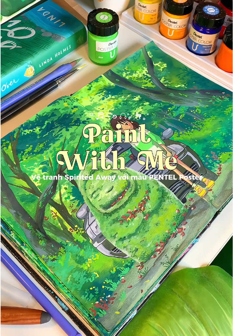 Cảnh phim iu thíchhh của toii 🍃⭐️ #art #pentel #posterpentel #painting #foryou 